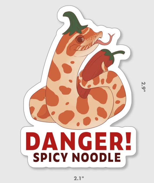 Danger! Spicy Noodle Sticker